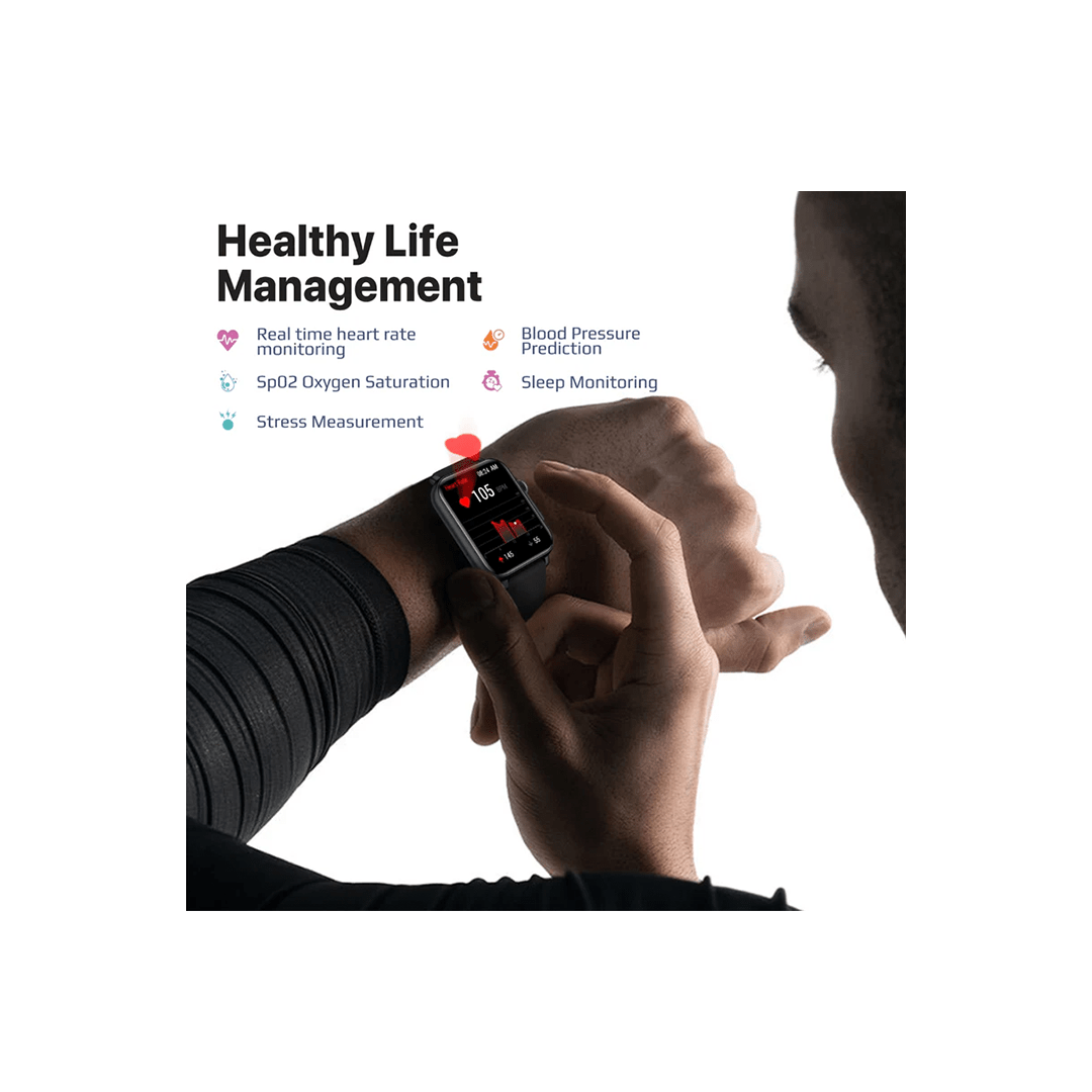 Promate ProWatch-B18 SuperFit™ Smartwatch With Handsfree Support - Graphite in Qatar Promate ProWatch-B18 SuperFit™ Smartwatch With Handsfree Support - Graphite in Qatar